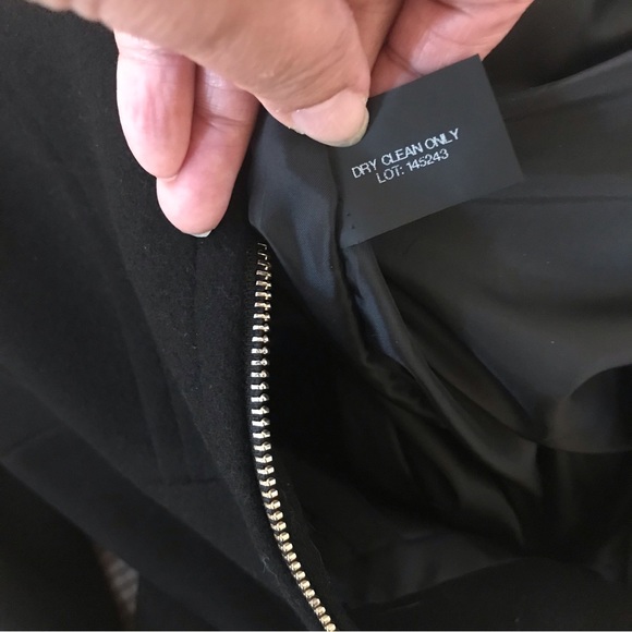 Black Michael Kors Hooded Notched-Collar Coat, Created by Macys - Picture 8 of 16
